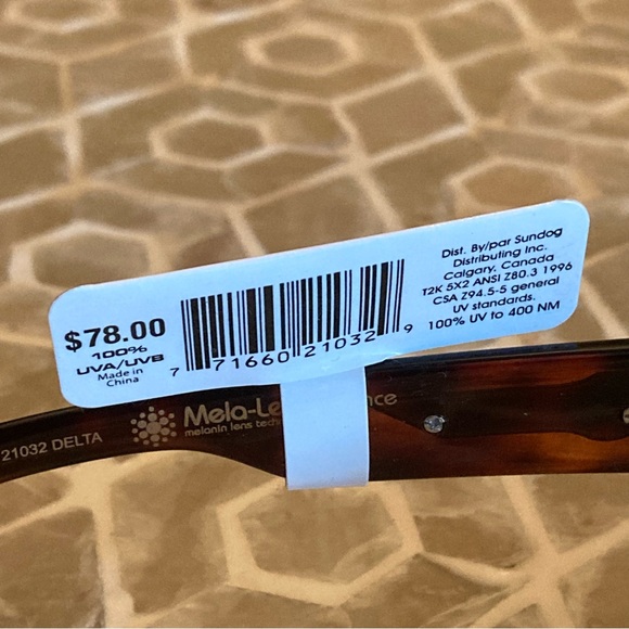 NEW! Sundog Eyewear Delta-Mela-Lens sunglasses in ‘tortoise brown’ - Picture 5 of 7